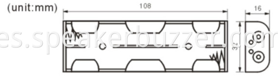 FBCB1194-1 battery holder